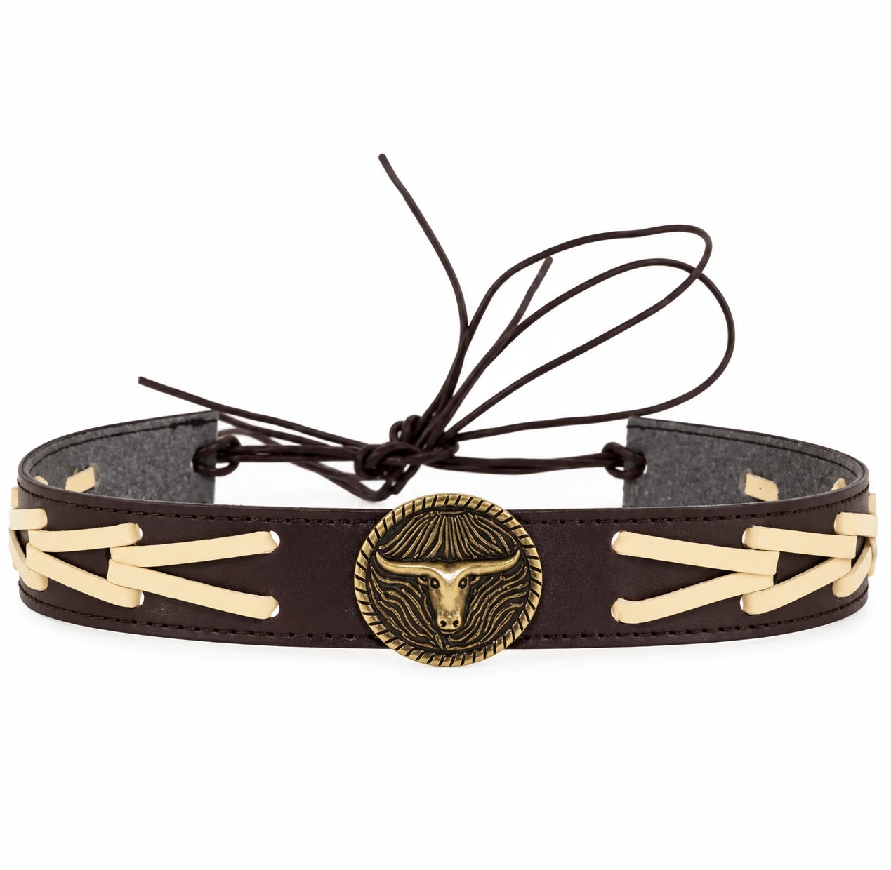 8e6acbac-343f-4770-8874-1b0345c502db Western Bull Medallion Belt - Imagen 1
