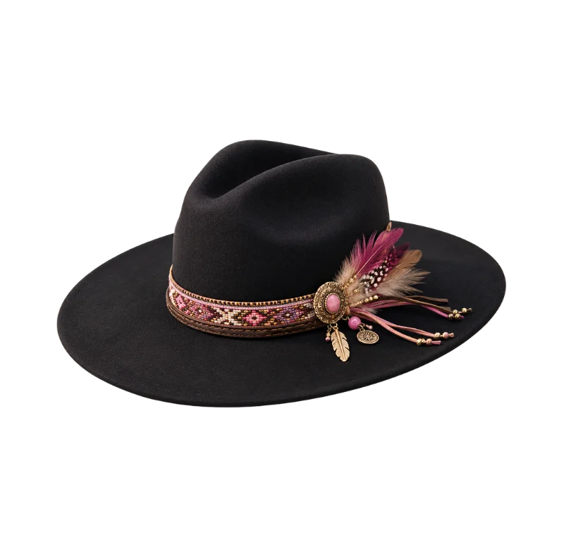 Sombrero negro de Sinai Haus